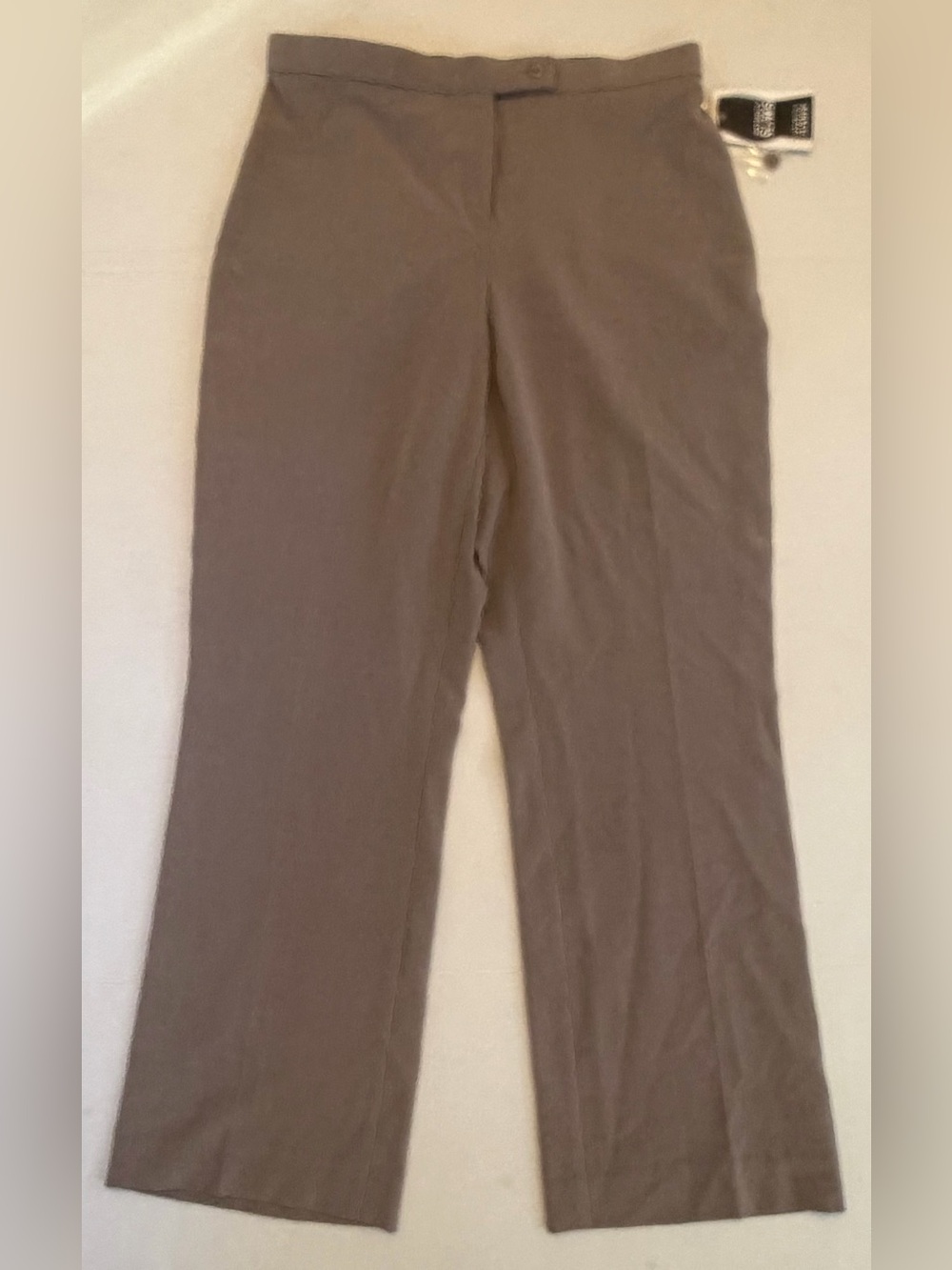 NWT East 5th Secretly Slender Dress Pants 12 Petite Taupe Heather Tummy Control